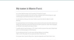 Desktop Screenshot of marcofucci.com