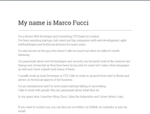 Tablet Screenshot of marcofucci.com
